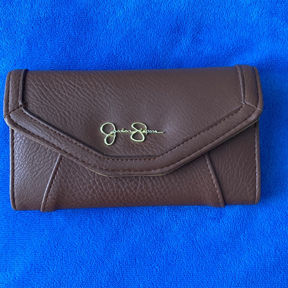 Jessica Simpson Brown Leather Wallet